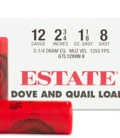 500rds of 12 Gauge - 2 3/4" 1-1/8oz. #8 Shot - Estate Dove and Quail Load