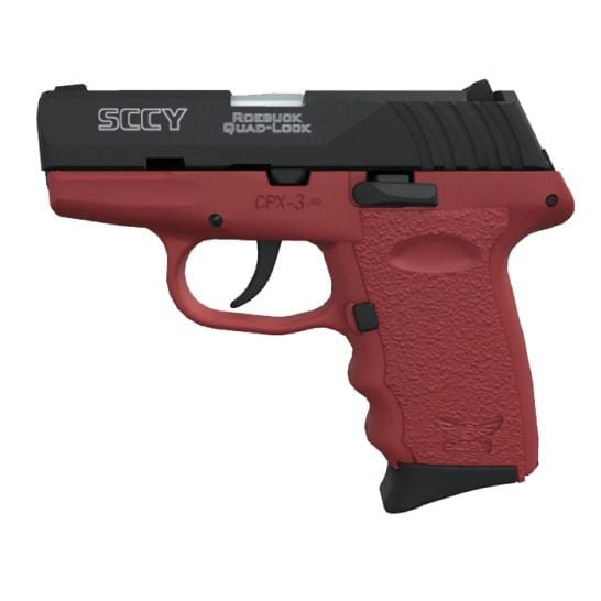 SCCY CPX-3 .380 ACP 2.96" 10+1rds, Crimson Red - CPX-3CBCR
