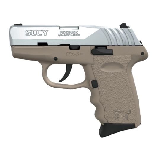 SCCY CPX-3 .380 ACP 2.96" 10+1rds, Flat Dark Earth - CPX-3TTDE