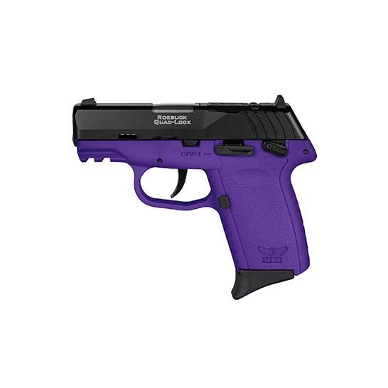 SCCY CPX-1 9mm Pistol 3.1" 10rd, Black/Purple - CPX1CBDERDRG3