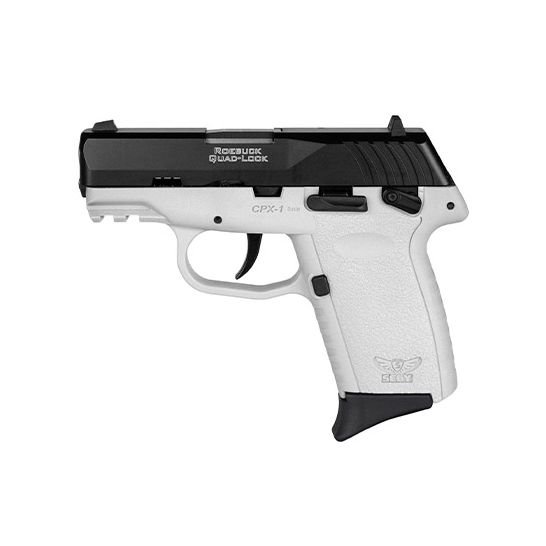 SCCY CPX-1 9mm Pistol 3.1" 10rd, Black/White - CPX1CBWTG3