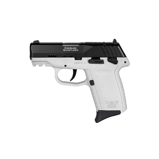 SCCY CPX-1 9mm Pistol 3.1" 10rd, Black/White - CPX1CBWTRDRG3