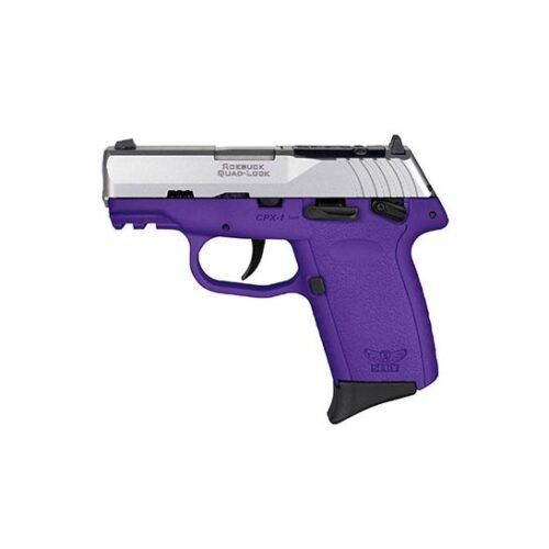 SCCY CPX-1 9mm Pistol 3.1" 10rd, SS/Purple - CPX1TTPURDRG3