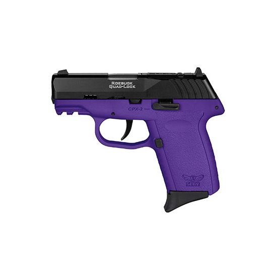 SCCY CPX-2 9mm Pistol 3.1" 10rd, Black/Purple - CPX2CBPURDRG3
