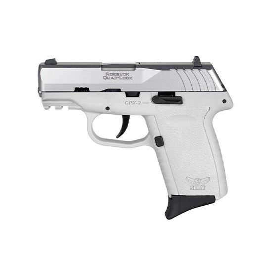 51655126901.jpg SCCY CPX-2 9mm Pistol 3.1" 10rd, SS/White - CPX2TTWTG3