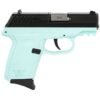 SCCY CPX-2 Gen 3 9mm 3.1" 10rd Pistol, Black/Aqua - CPX-2CBSBG3