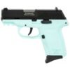 SCCY CPX-2 Gen 3 9mm 3.1" 10rd Pistol, Black/Aqua - CPX-2CBSBG3