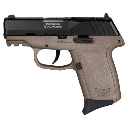 SCCY CPX-2 9mm 3.1" 10rd Blk/FDE - CPX-2CBDERDRG3