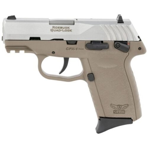 516551629444_2a-1.jpg SCCY CPX-1 Gen 3 9mm 3.1" 10rd, Silver/Flat Dark Earth - CPX-1TTDEG3