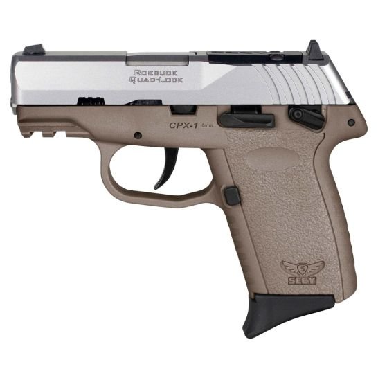 SCCY CPX-1 Gen 3 9mm3.1" 10rd, Silver/Flat Dark Earth - CPX-1TTDERDRG3