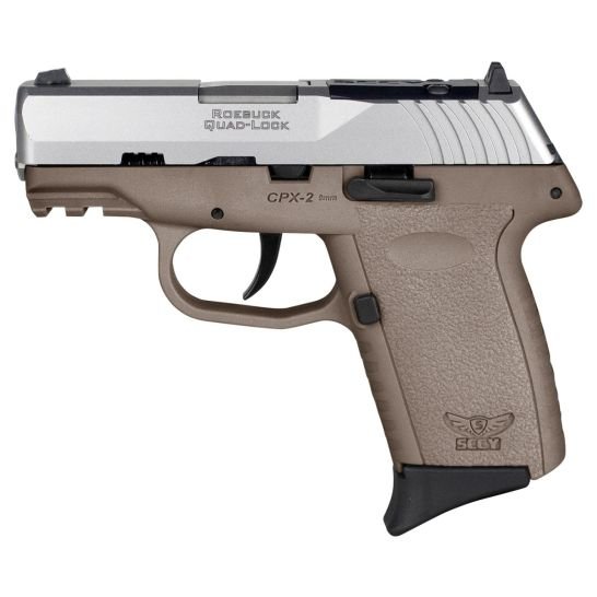 SCCY CPX-2 9mm 3.1" 10rd, Silver/Flat Dark Earth - CPX-2TTDEG3