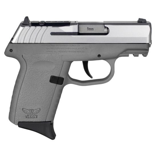 SCCY CPX-2 Gen 3 9mm 3.1" 10rd, Silver/Grey - CPX-2TTSGRDRG3