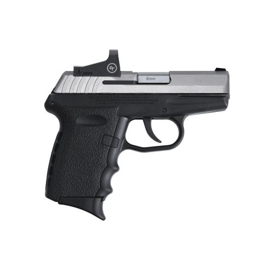 SCCY CPX-2RD 9mm Pistol, Black/Stainless - CPX-2TTRDDE