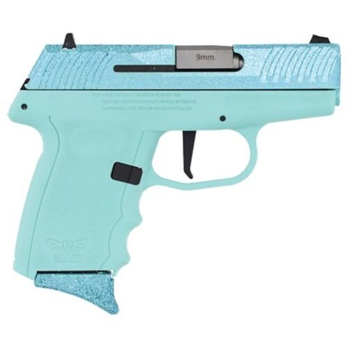 SCCY DVG-1 9mm 3.10" Compact Pistol 10rds, Crystal Blue - Unique and Reliable - DVG1CYBSB