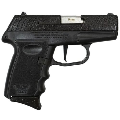 SCCY DVG-1 9mm 3.10" Compact Pistol 10rds, Black Panther - Bold - DVG1PBBK