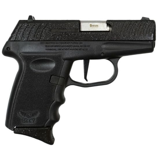 SCCY DVG-1 9mm 3.10" Compact Pistol 10rds, Black Panther - Bold - DVG1PBBK