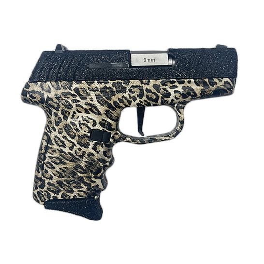 SCCY DVG-1 9mm 3.10" Compact Pistol 10rds, Black Leopard - Sleek and Powerful - DVG1PBLP