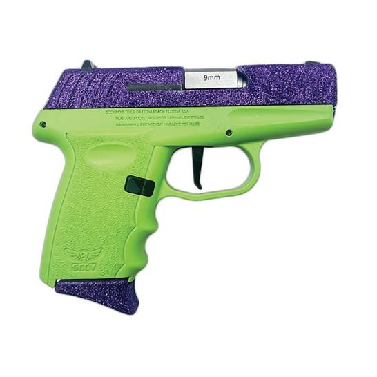 810099572377_1.jpg SCCY DVG-1 9mm 3.10" Compact Pistol 10rds, Lime Green - Vibrant and Reliable - DVG1DFLG