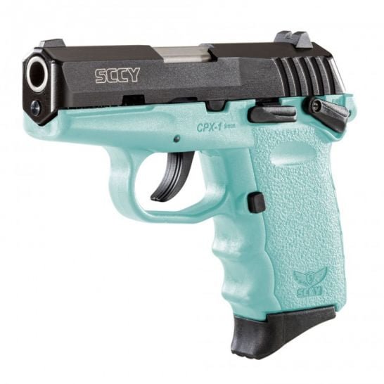 SCCY CPX-1 9mm Black / Blue Pistol with Safety - CPX 1CBSB