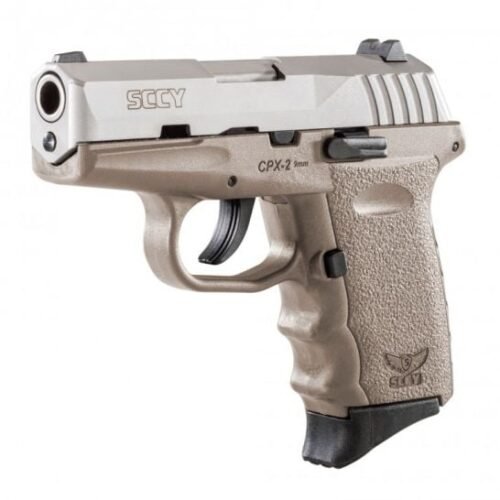 SCCY CPX-2 9mm Stainless / Flat Dark Earth Pistol, No Safety - CPX 2TTDE
