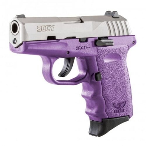 SCCY CPX-2 9mm Stainless / Purple Pistol, No Safety - CPX 2TTPU
