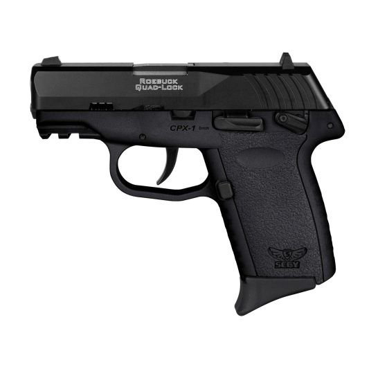 SCCY CPX-1 Gen 3 9mm Pistol, 3.1" Barrel, 3 Dot Sights, Black - CPX1CBBKG3