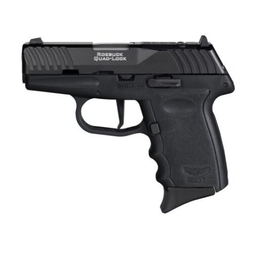 SCCY DVG-1 9mm Pistol, 3.1" Barrel, Blade Front/Adjustable Rear Sights, Black - DVG1CBBKRDR