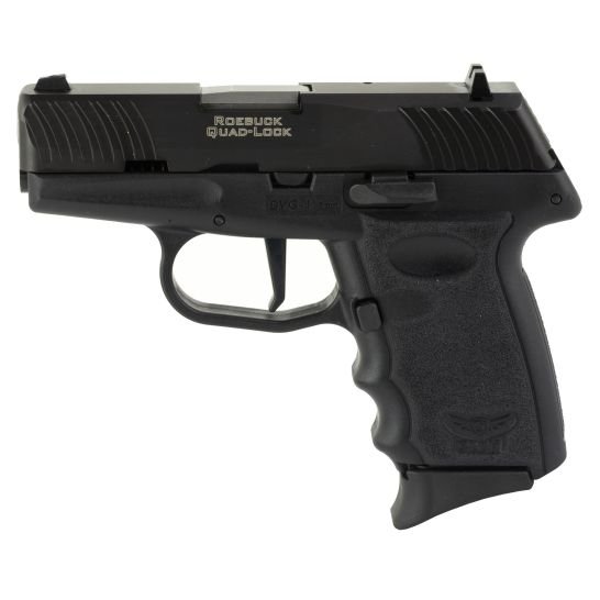 SCCY DVG-1 9mm Pistol, 3.1" Barrel, Blade Front/Adjustable Rear Sights, Black - DVG1CBBK