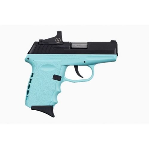 SCCY CPX-2RD 9mm Pistol, Robin Egg Blue/Black - CPX-2CBSBRDE