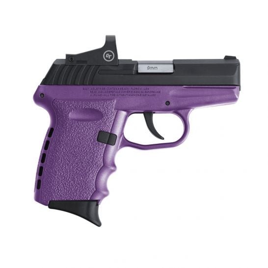 SCCY CPX-2RD 9mm Pistol, Purple/Black - CPX-2CBPURDE