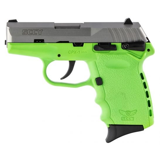 SCCY CPX-1 9mm Pistol, Lime Green - CPX1TTLG