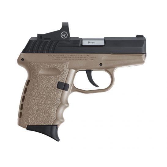 SCCY CPX-2RD 9mm Pistol, FDE/Black - CPX-2CBDERDE